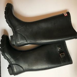 Hunter rain boots wide calf